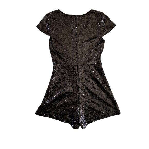 HyFve Black Sequin V-Neck Romper Swiftie Showgirl S - Picture 6 of 7